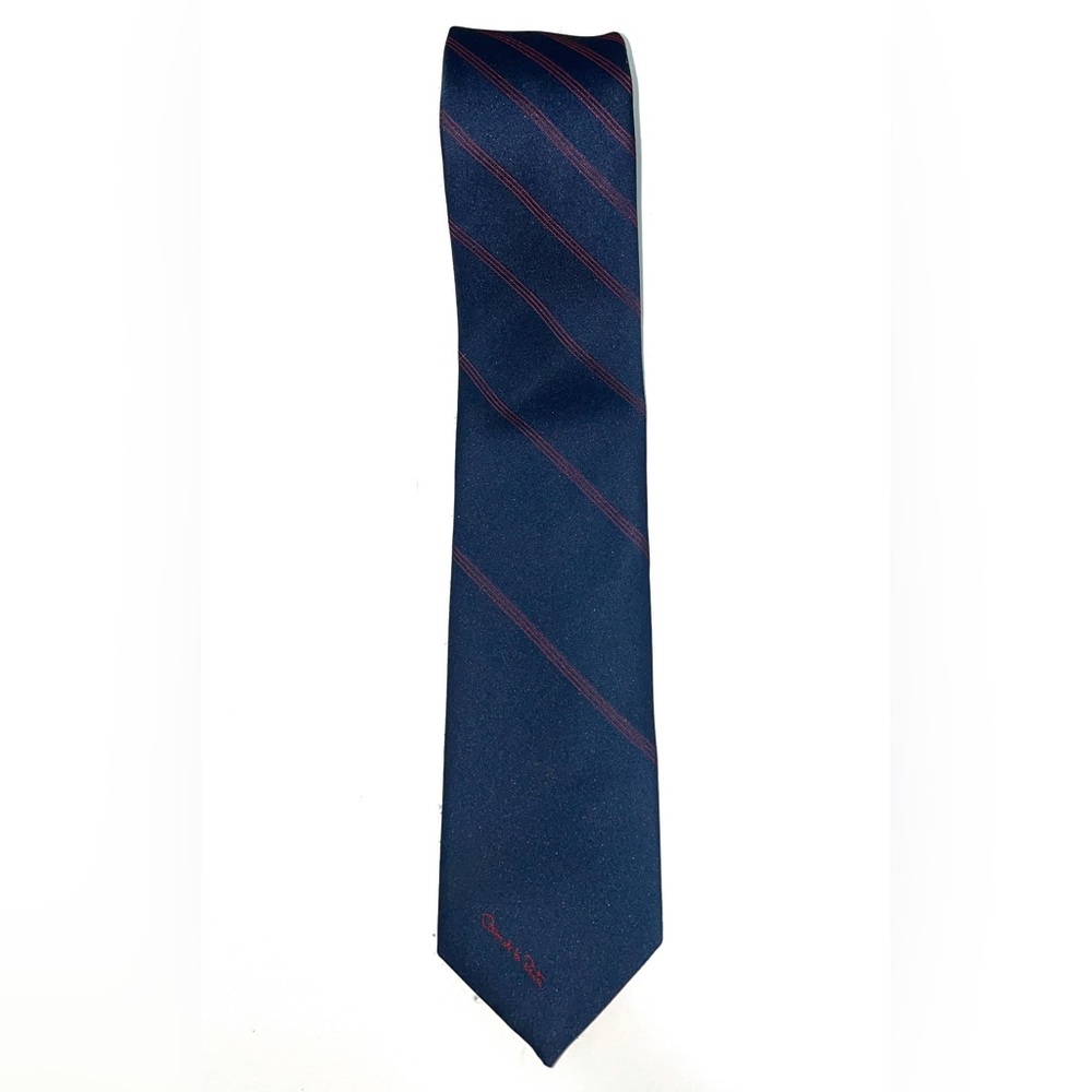 Oscar de la Renta Blue and Red Tie